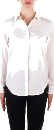 Lauren Ralph Lauren Classic Fit Crepe Shirt - Cream - L