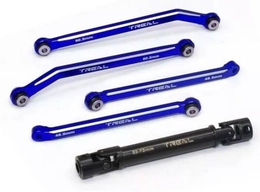 Treal Alu Extended Rear Link Kit Blue FCX24