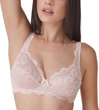 sassa BH Classic Lace Soft Bra Beige polyamid B100 Dame