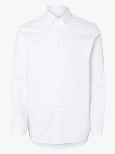 Selected Homme Slim Performance Shirt Long Sleeve Hvit L