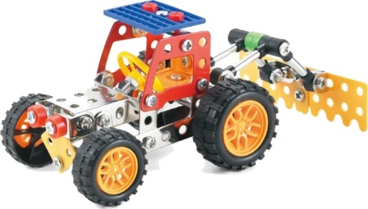 Construct IT Byggesett i Metall 117 Deler Traktor