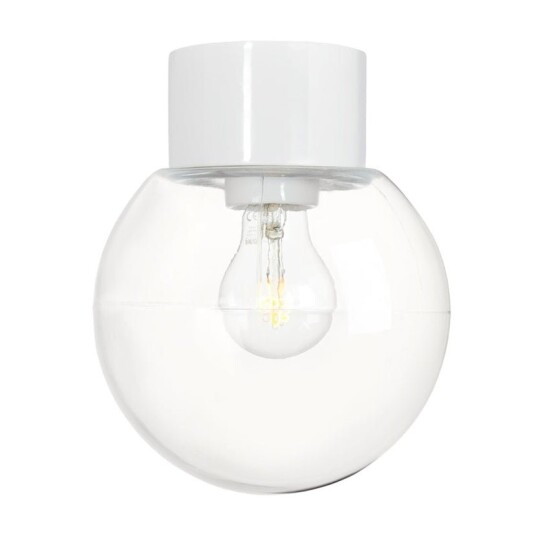 Ifö Electric Ab Globe 180 Klart Glass Taklampe/Vegglampe E27 IP54 6041 510 10 Ifö Electric Ab Globe 180 Klart Glass Taklampe/Vegglampe E27 IP54 6041 510 10