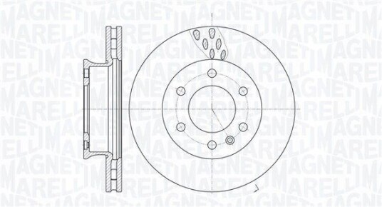 Bremseskive MAGNETI MARELLI 361302040280