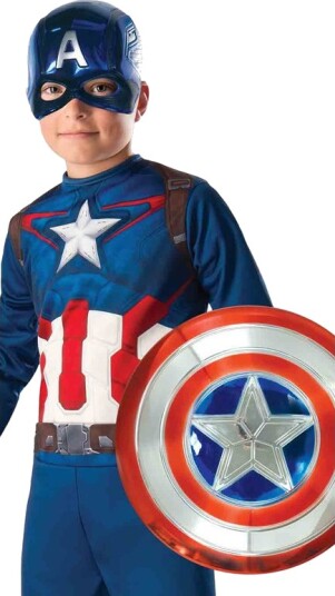 Rubies Captain America Electroplated Metallic 12" Shield 34947