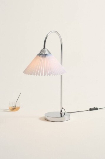 Jotex FLORENCE bordlampe Krom/lyseblå 1698839-01-0 1711375-01-0
