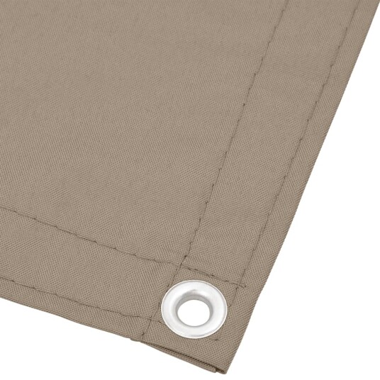  Balkongskjerm gråbrun 75x800 cm 100% polyester oxford