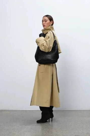 Adax Salerno Shoulder Bag Mindy   Black   ONE SIZE