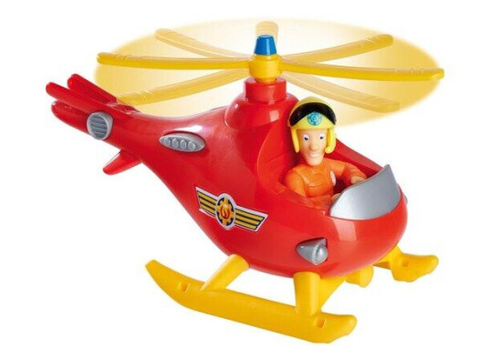 SIMBA DICKIE GROUP Fireman Sam Wallaby Helicopter with Tom Thomas Figure 17cm