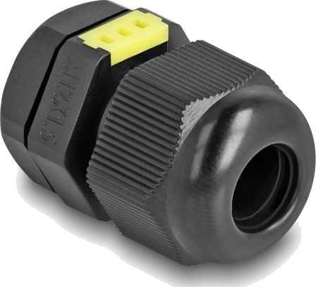 Delock - Cable Gland (M12) - Ip68 Dust And Waterproof, With Ventilation - Svart (Ral 9005) (En Pakke 2)