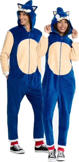 Oppo Sonic the Hedgehog Onesie/Kigurumi Unisex Kostyme Small