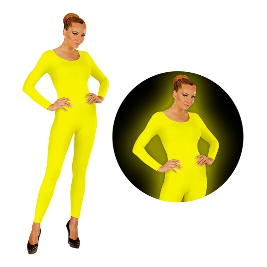 Widmann S.r.l. Bodysuit UV Neon Gul  XLarge