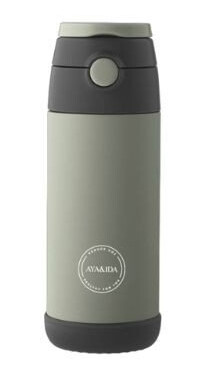 Aya&ida Kids Straw Bottle Drikkeflaske Med Sugerør 350 Ml Tropical Green Aya&ida Kids Straw Bottle Drikkeflaske Med Sugerør 350 Ml Tropical Green
