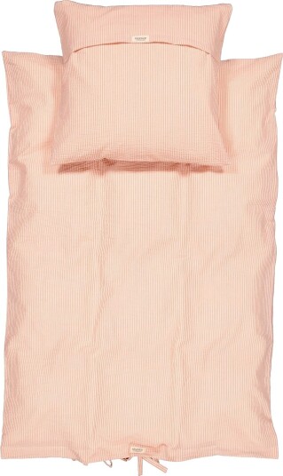 MarMar Sengetøy   Junior   Soft Kinn Stripe   MarMar   Junior   Sengetøy   Junior Hvit Rosa
