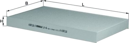 Kupefilter MAHLE LA 46 Kupefilter MAHLE LA 46