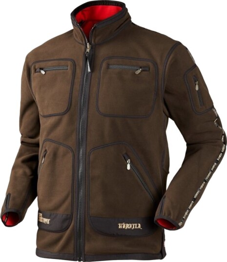 Härkila Men's Kamko Fleece S , Brown/Red Härkila Men's Kamko Fleece S , Brown/Red