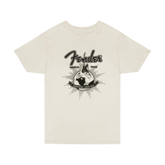 Fender World Tour T-Shirt Vintage White XXL Fender World Tour T-Shirt Vintage White XXL