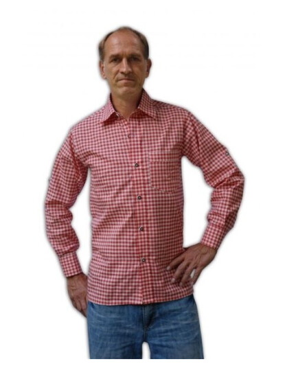 Boland Traciks Rød Og Hvid Ternet Skjorte 550112023803X