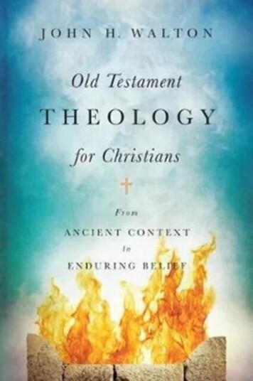 Old Testament Theology for Christians - From Ancient Context to Enduring Belief av John H. Walton