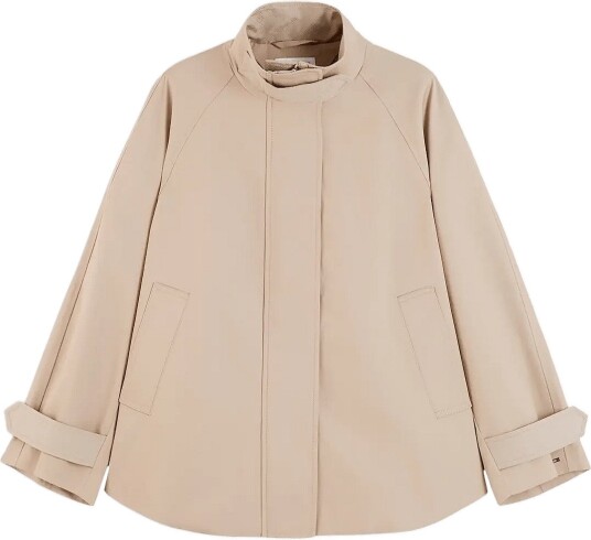 Tommy Hilfiger Cotton Cape Coat Beige L
