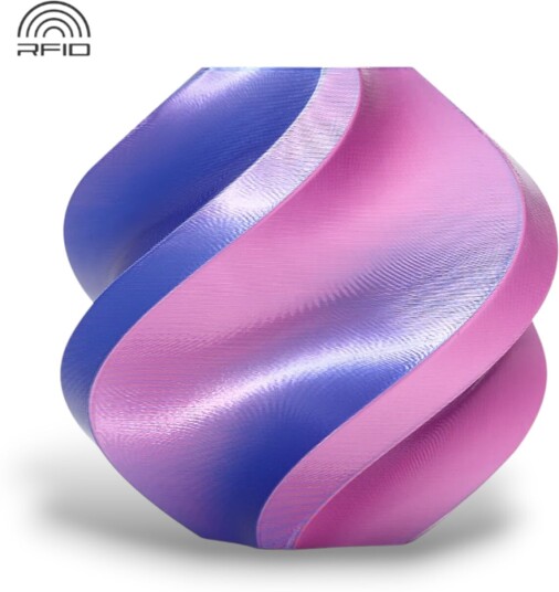 Bambu Lab Pla Silk Multi Color Neon City Blue Magenta Bambu Lab Pla Silk Multi Color Neon City Blue Magenta