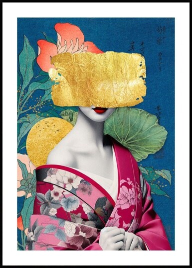 Japanese Collage Plakat Plakat / 50x70cm