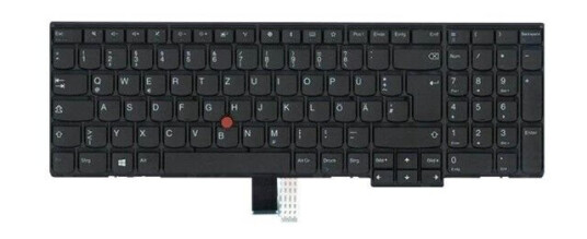 Lenovo Chicony - Brbart tastatur - til utskifting - Tysk - Svart