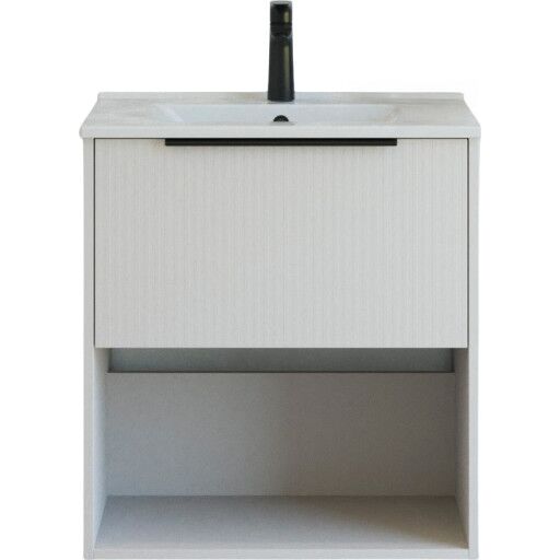 Dansani Mido+ Classic møbelpakke 61x44 cm stripete matt beige Dansani Mido+ Classic møbelpakke 61x44 cm stripete matt beige