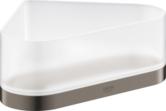 GROHE SELECTION DUSJHYLLE M/HOLDER TIL HJØRNE BØRSTET HARD GRAPHITE GROHE SELECTION DUSJHYLLE M/HOLDER TIL HJØRNE BØRSTET HARD GRAPHITE