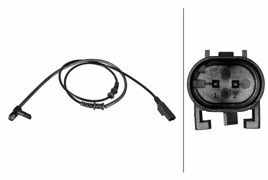 Sensor, ABS HELLA 6PU 358 216-281