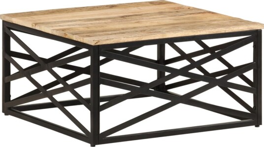 vidaXL Salongbord 68x68x35 cm heltre mango