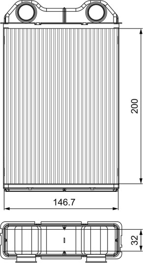 Varmeapparat register VALEO 811533