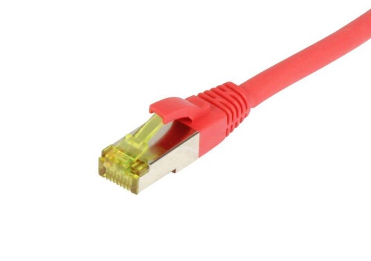 Synergy RJ45 Nettverkskabel Cat6a S/FTP 0,25m Rød
