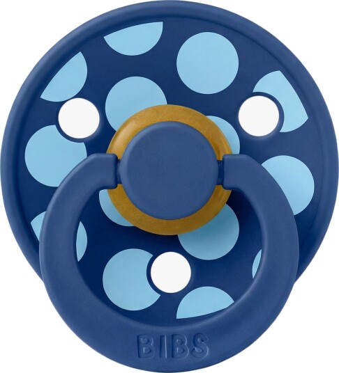 BIBS Studio Colour Smokk Polka Mega Lateks Str. 1, Cornflower/Breeze