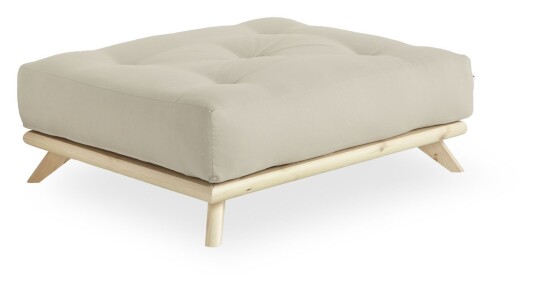 Karup Design Senza Puff, Beige/Natur Unoliving 1580376-04-0 1580365-11-0