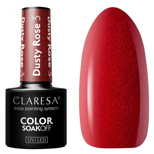 Claresa Nail Polish Hybrid Soak Off Dusty Rose 03 5ml
