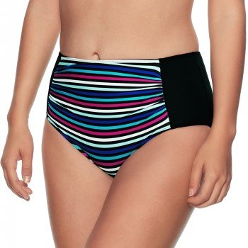 Wiki Alicante Midi Shape Bikini Brief Svart stripet 50 Dame Wiki Alicante Midi Shape Bikini Brief Svart stripet 50 Dame