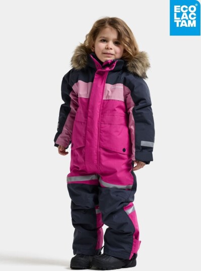 Didriksons Bjärven Kids' Coverall Cactus Pink Didriksons Bjärven Kids' Coverall Cactus Pink