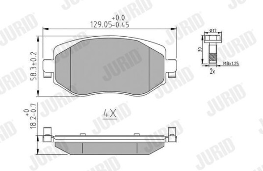 Bremseklosser JURID 573842J Bremseklosser JURID 573842J