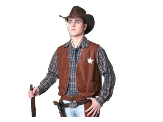 Brun Cowboyvest, Dame