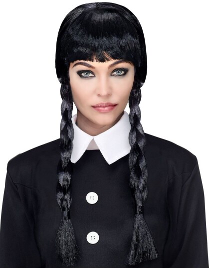 Wednesday Inspirert Addams Family Parykk Wednesday Inspirert Addams Family Parykk