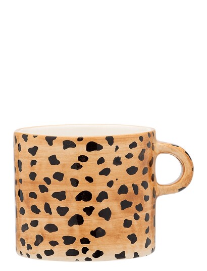 Anna + Nina Leopard Tea Mug Brown 50 CL Anna + Nina Leopard Tea Mug Brown 50 CL