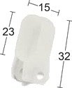 Habo C 3115-5 Endestopp For C-Skinne, 2-Pakning