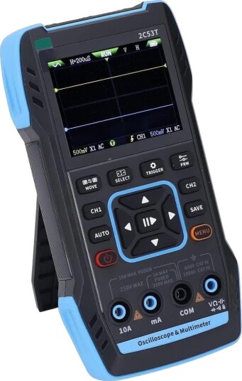 FNIRSI Oscilloskop 2C53T Multimeter 50 mhz, 3000 mah Batteri