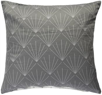 Borg Living Putetrekk - 100% bomull - Waves grey - 60x63 cm
