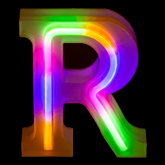 Out of the Blue LED Bokstav Neon - Bokstav R