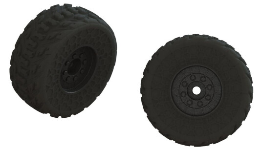 ARRMA ARA550107 dBoots FIRETEAM Tire Glued Black (2)