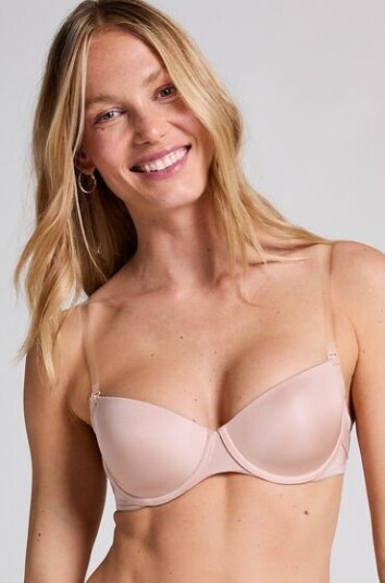 Hunkemöller Vattert bh med bøyle Transparent Back Beige