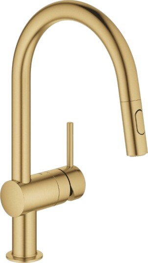 Grohe Minta blandebatteri med C-kran og hånddusj (cool sunrise) Grohe Minta blandebatteri med C-kran og hånddusj (cool sunrise)