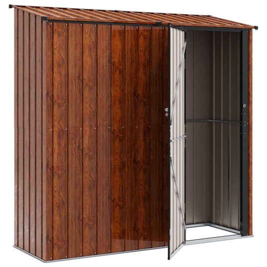 Hageskur Brun 203,5 x 73 x 200 cm Metall Hageskur Brun 203,5 x 73 x 200 cm Metall