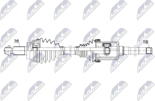 NTY NPW JG 010 Drivaksel